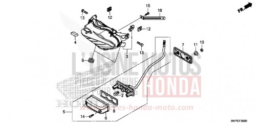 FEU ARRIERE CB500FAN de 2022